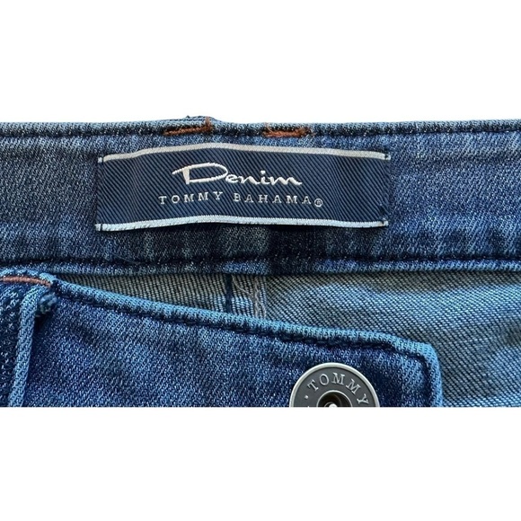 Tommy Bahama Island Straight Leg Dark Wash Medium Rise Denim Jeans - Size 14 - Picture 7 of 13